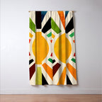 Sun Retro Art Window Curtain Gallery Image 3