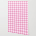 Gingham Plaid Pattern - Pastel Pink Wallpaper Gallery Image 2