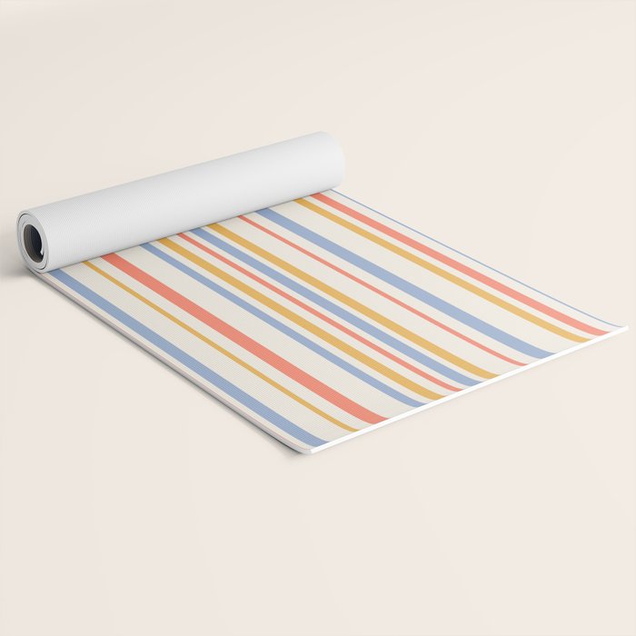 Classic Stripes XXIII - Retro Summer Yoga Mat Gallery Image 2
