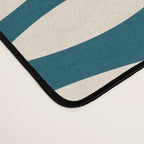 Mid Century Modern Fish Minimalist Geo Pattern Teal Orange Cream Desk Mat Gallery Image 4