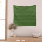 Ultra Fine Stripe Narrow Pinstripe Pattern in Lime Green and Navy Blue Wall Tapestry Gallery Image 2