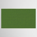 Ultra Fine Stripe Narrow Pinstripe Pattern in Lime Green and Navy Blue Tablecloth Gallery Image 2