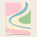 Pastel Abstract Trippy Dream Retro Contemporary Pattern Pink Blue Green Notebook Gallery Image 4