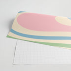 Pastel Abstract Trippy Dream Retro Contemporary Pattern Pink Blue Green Wrapping Paper Gallery Image 2