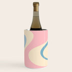 Pastel Abstract Trippy Dream Retro Contemporary Pattern Pink Blue Green Wine Chiller Gallery Image 1