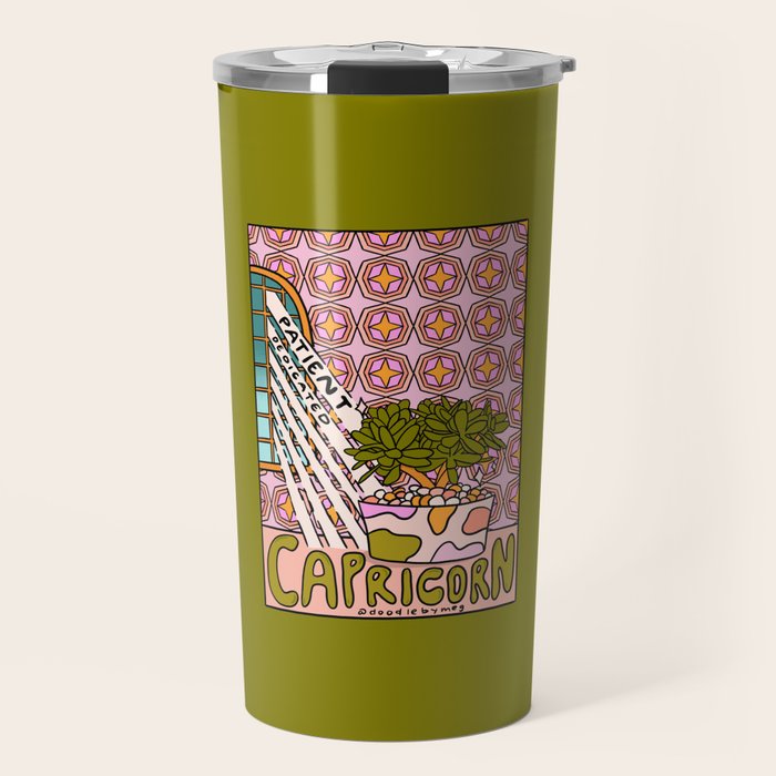 Capricorn Plant Travel Mug Gallery Image 1