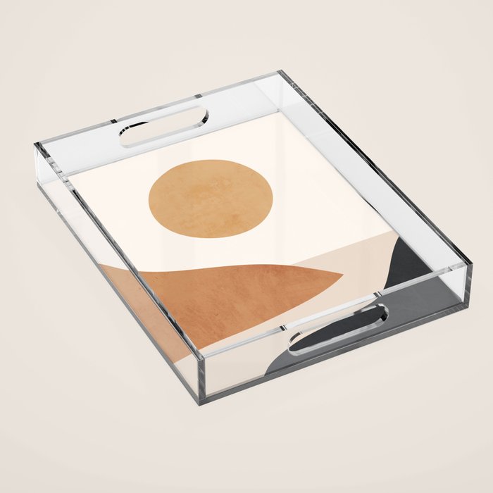 Minimal Abstract Art Landscape 9 Acrylic Tray Gallery Image 1