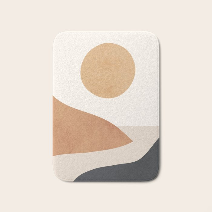 Minimal Abstract Art Landscape 9 Bath Mat Gallery Image 1