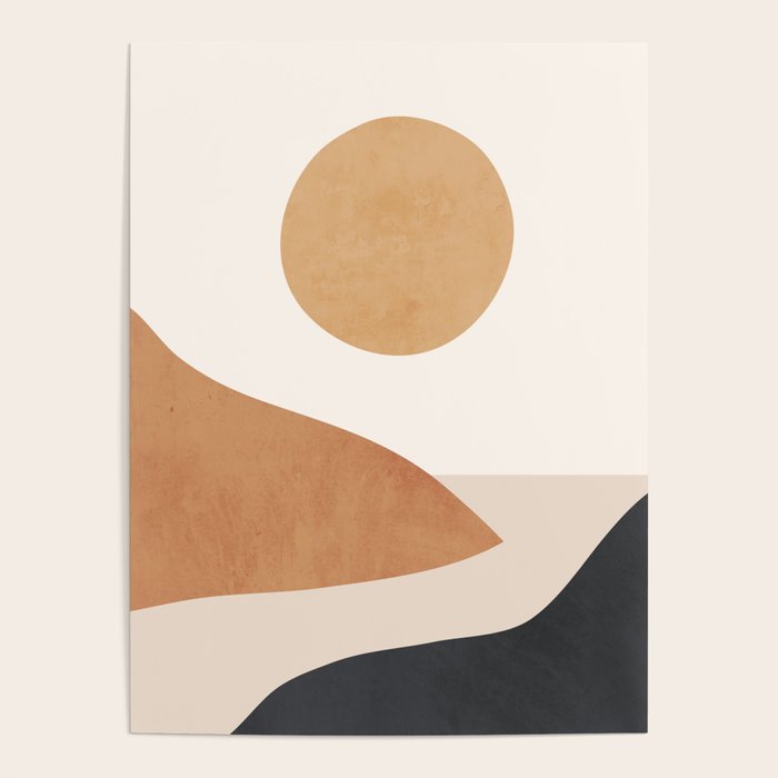 Minimal Abstract Art Landscape 9 Poster Gallery Image 4