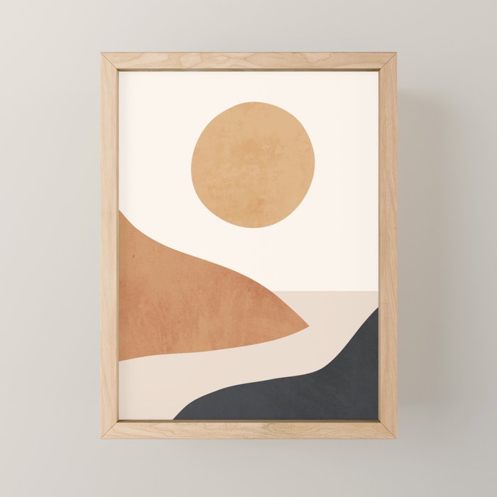 Minimal Abstract Art Landscape 9 Mini Art Print Gallery Image 1