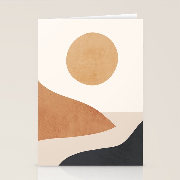 Minimal Abstract Art Landscape 9 Stationery Card Gallery Image 2
