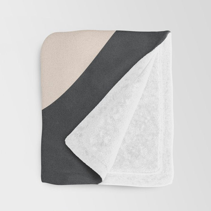 Minimal Abstract Art Landscape 9 Throw Blanket Gallery Image 3