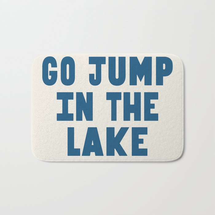 Go Jump In The Lake Bath Mat Gallery Image 1