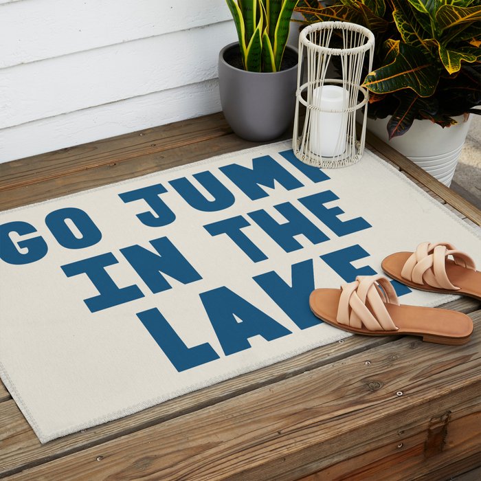 Go Jump In The Lake Outdoor Rug Gallery Image 2