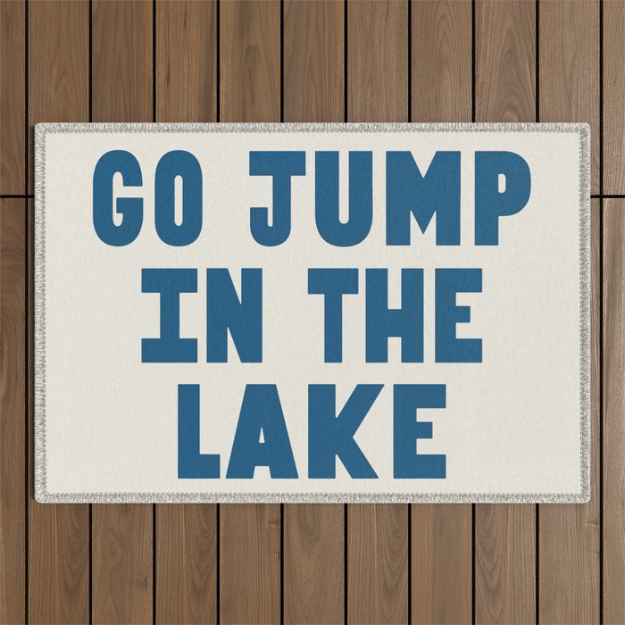 Go Jump In The Lake Outdoor Rug Gallery Image 1