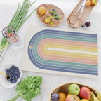 Gradient Arch XX Retro Mid Century Modern Rainbow Cutting Board Gallery Image 2