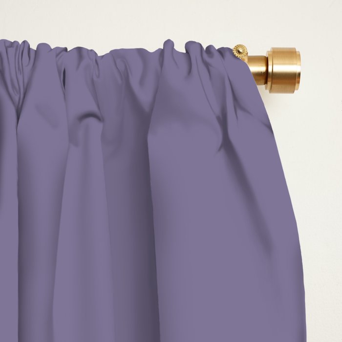 Minimal Arch XXXII Lavender Purple Modern Geometric Lines Window Curtain Gallery Image 2