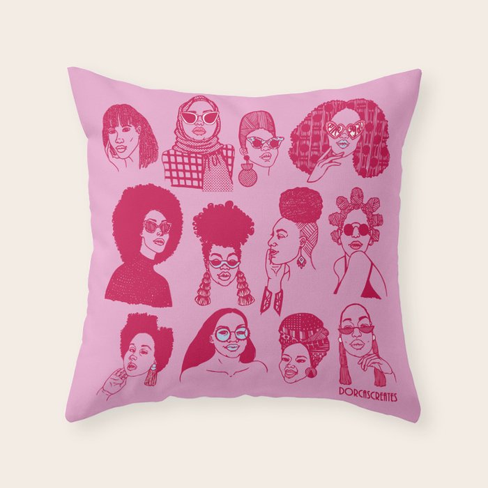 Babes of Summer Throw Pillow Gallery Image 6