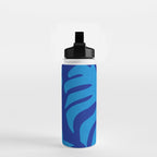 night monstera blue summer plant leaves Water Bottle Gallery Image 2
