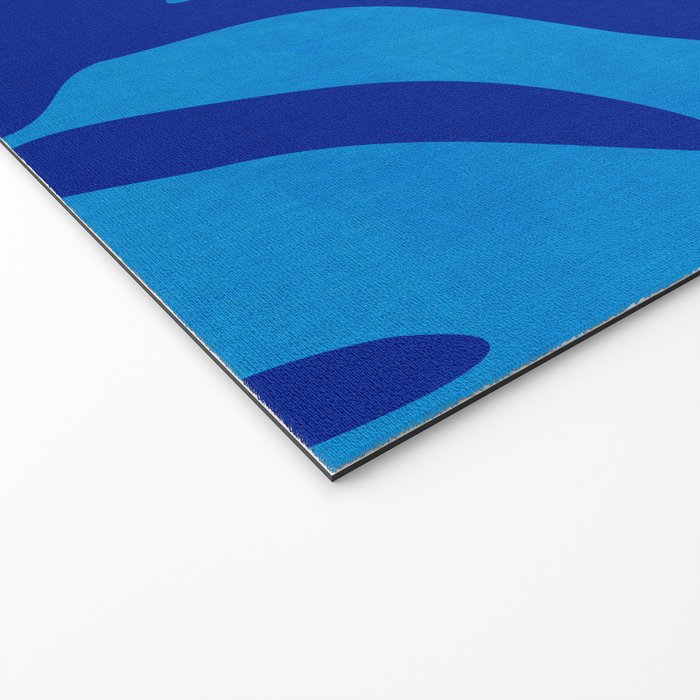 night monstera blue summer plant leaves Welcome Mat Gallery Image 2
