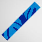 night monstera blue summer plant leaves Table Runner Gallery Image 3