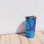 night monstera blue summer plant leaves Travel Mug Gallery Image 4