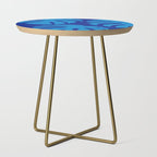 night monstera blue summer plant leaves Side Table Gallery Image 1