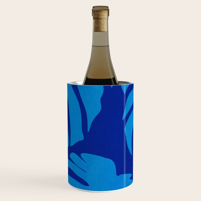 night monstera blue summer plant leaves Wine Chiller Gallery Image 1