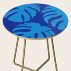 night monstera blue summer plant leaves Side Table Gallery Image 2