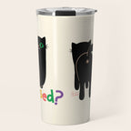 Put It Behind You - Funny Cat Butt Pun Travel Mug Gallery Image 1