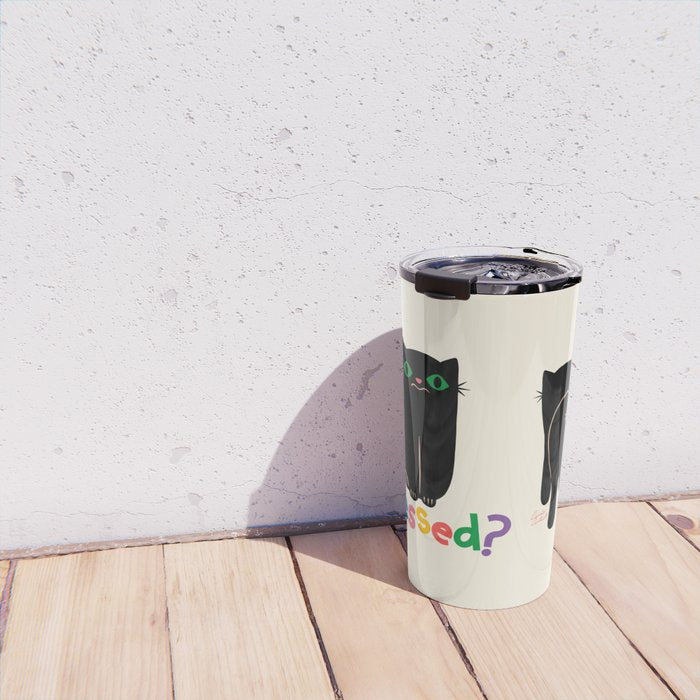 Put It Behind You - Funny Cat Butt Pun Travel Mug Gallery Image 4
