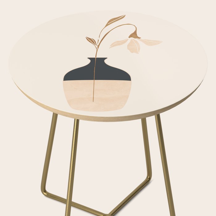 Minimal Abstract Art Vase Flower 3a Side Table Gallery Image 2