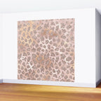 Rosegold Blush Leopard Glitter   Wall Mural Gallery Image 2