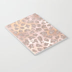 Rosegold Blush Leopard Glitter   Notebook Gallery Image 3