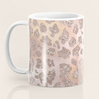 Rosegold Blush Leopard Glitter   Coffee Mug Gallery Image 3