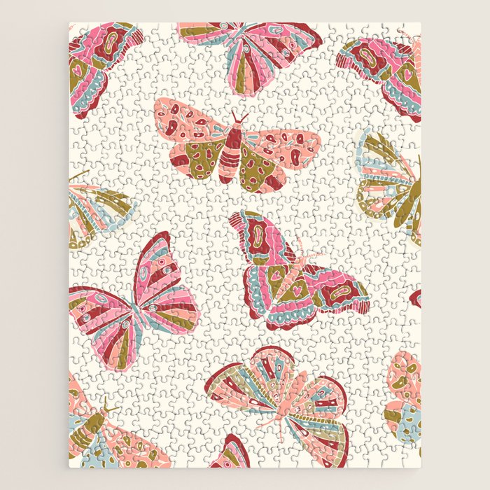 Vintage Butterflies - pattern Jigsaw Puzzle Gallery Image 1