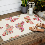 Vintage Butterflies - pattern Outdoor Rug Gallery Image 2