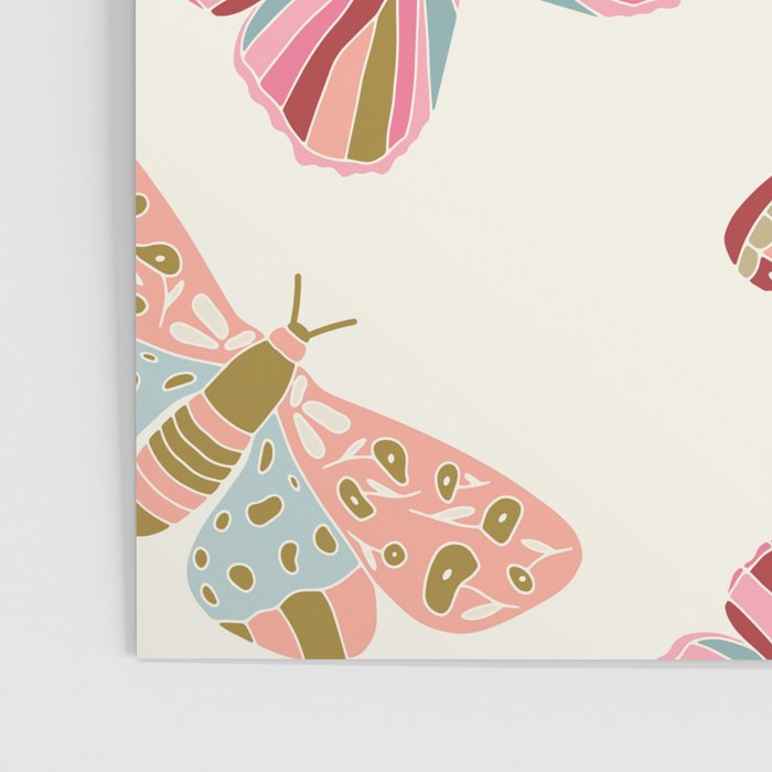 Vintage Butterflies - pattern Poster Gallery Image 3