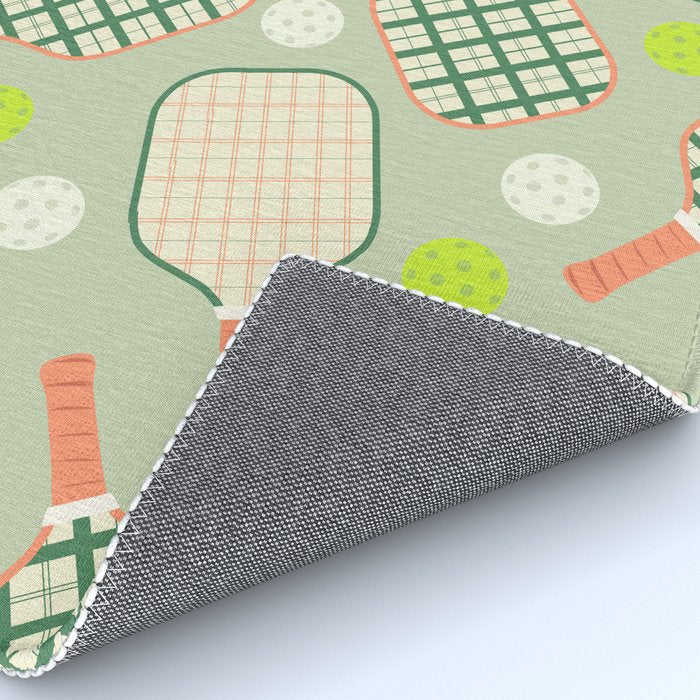 Retro Pickleball Pattern Rug Gallery Image 4