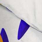 Blue and yellow Lemon Summery Pattern Comforter Gallery Image 4