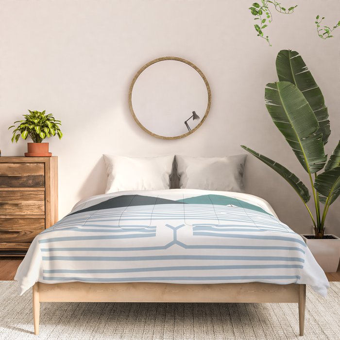 Cat Landscape 9 Comforter Gallery Image 3