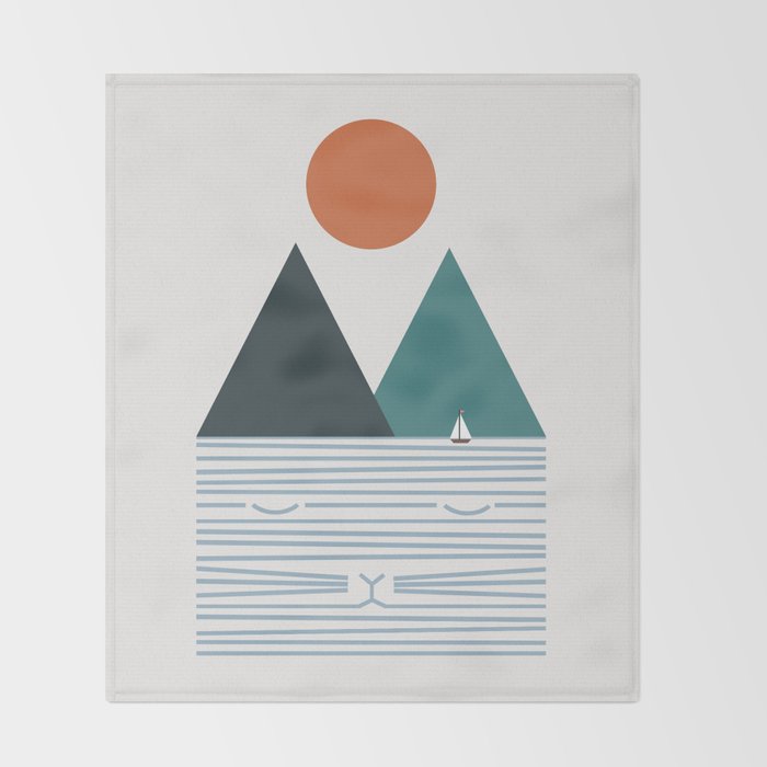 Cat Landscape 9 Throw Blanket Gallery Image 2