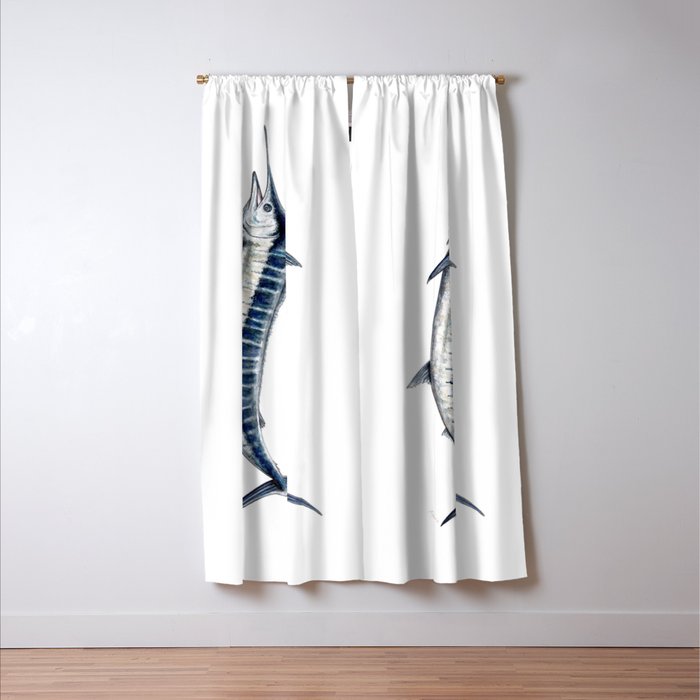 Blue Marlin (Makaira nigricans) Window Curtain Gallery Image 3