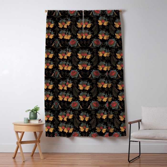Vintage Royal Window Curtain