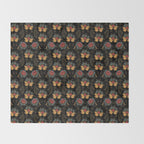 Vintage Royal Throw Blanket Gallery Image 2