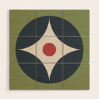 Modern Geometric Starburst Wood Wall Art Gallery Image 1