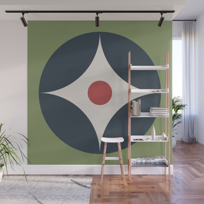 Modern Geometric Starburst Wall Mural Gallery Image 1
