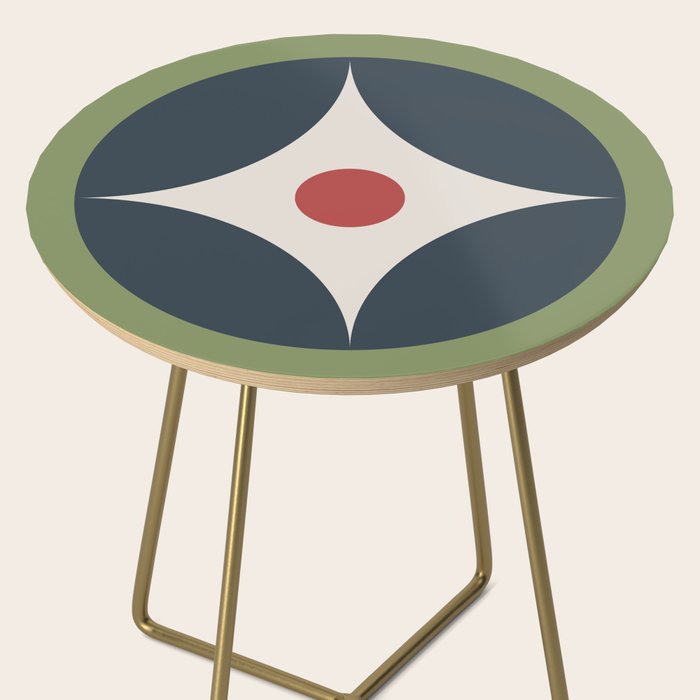 Modern Geometric Starburst Side Table Gallery Image 2