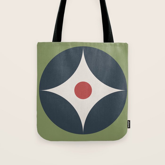 Modern Geometric Starburst Tote Bag Gallery Image 1