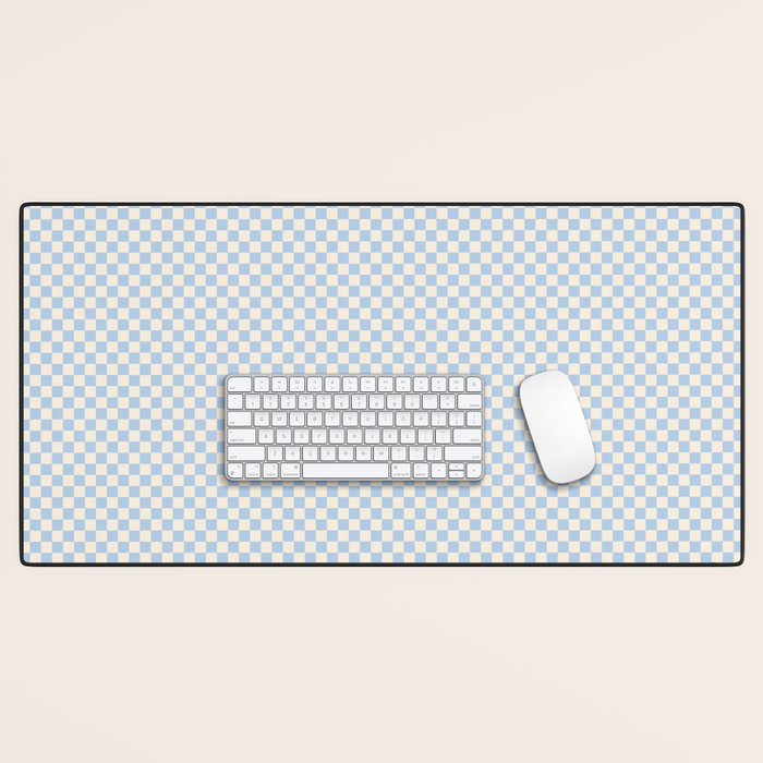 Check II - Baby Blue â Checkerboard Print Desk Mat Gallery Image 1